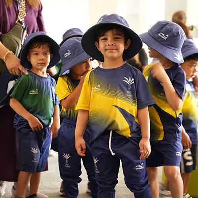 Happy children at BISR