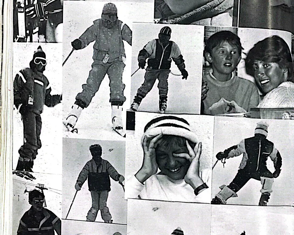  Student skiing trip in 1987