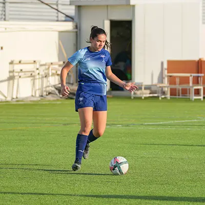 Mariam Playing Football at BISR