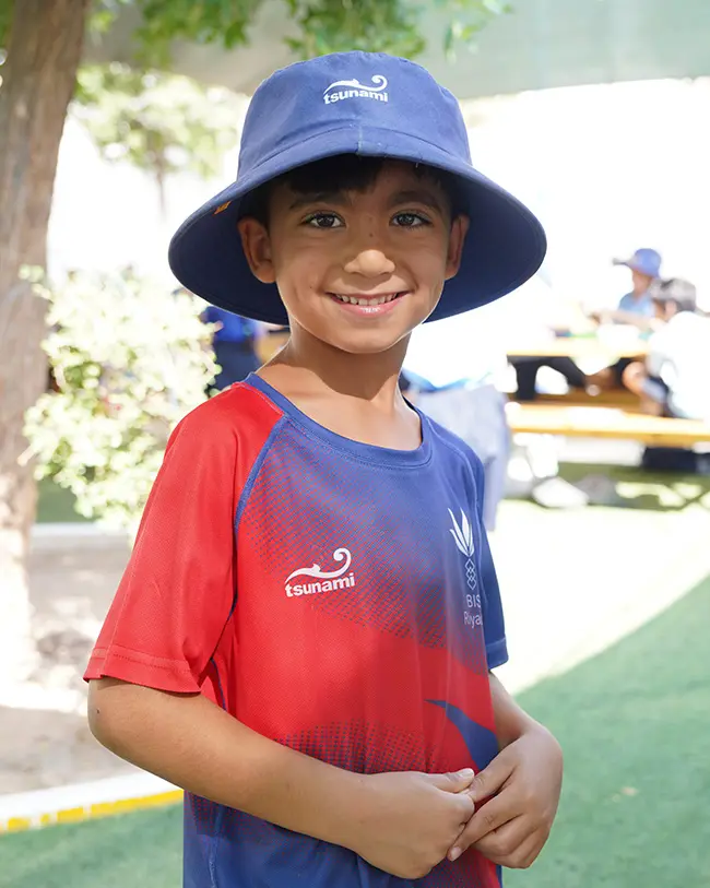 Young boy enjoying life at BISR