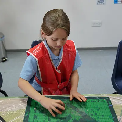 Playing with clay at BISR