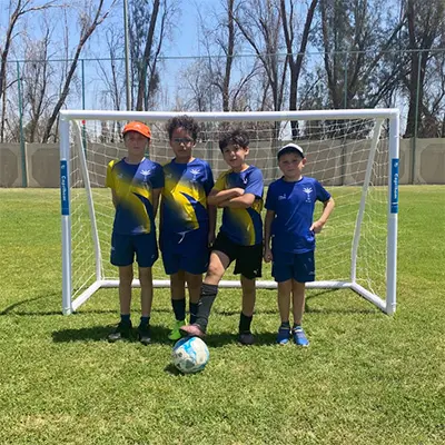 Playing football at BISR